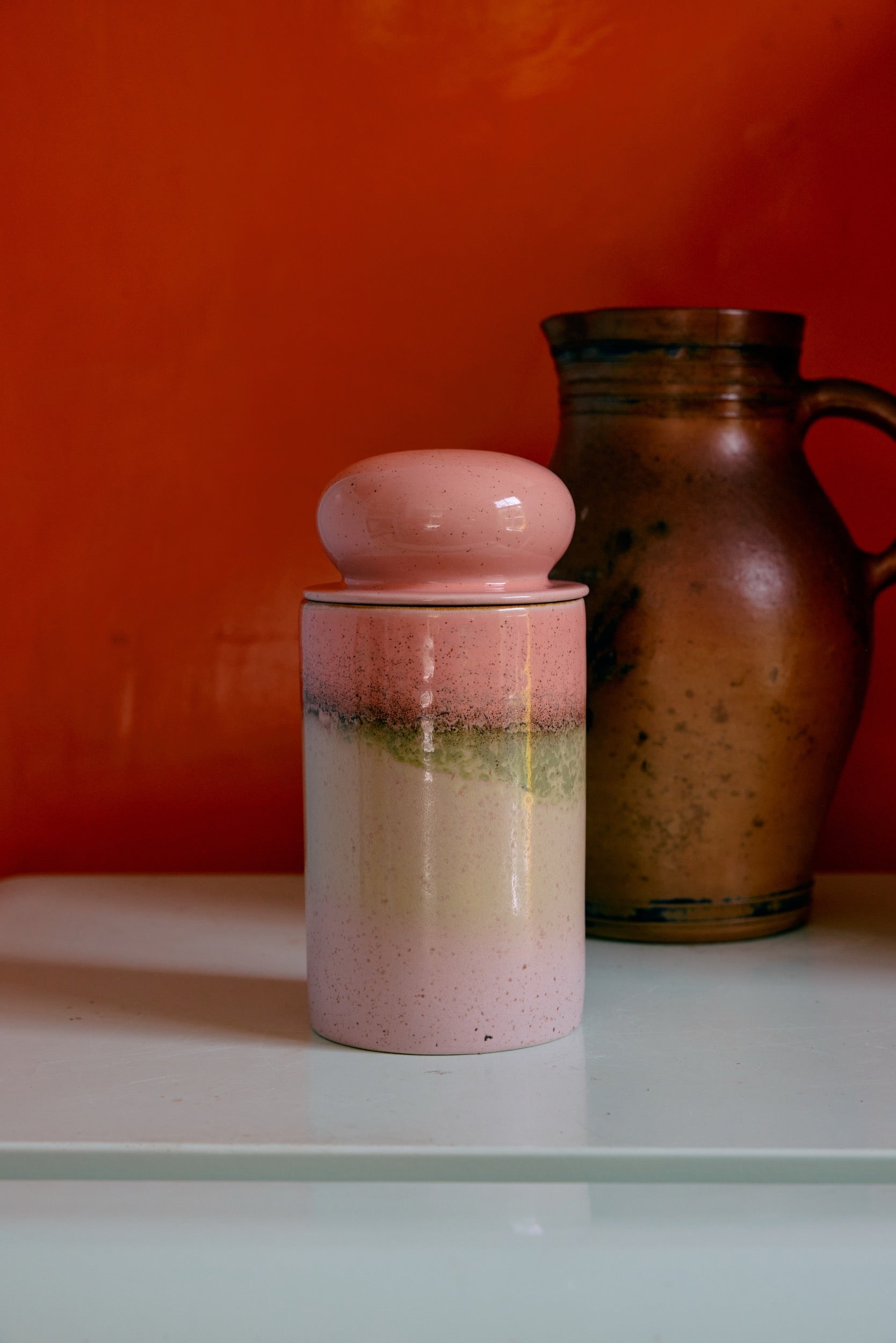 70s ceramics: storage jar