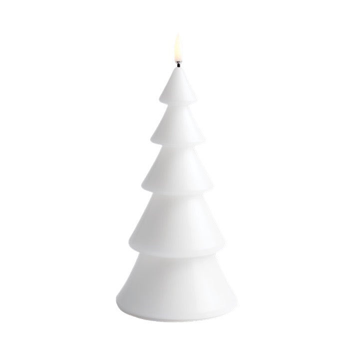 Bougie LED Sapin de Noël - blanc nordique