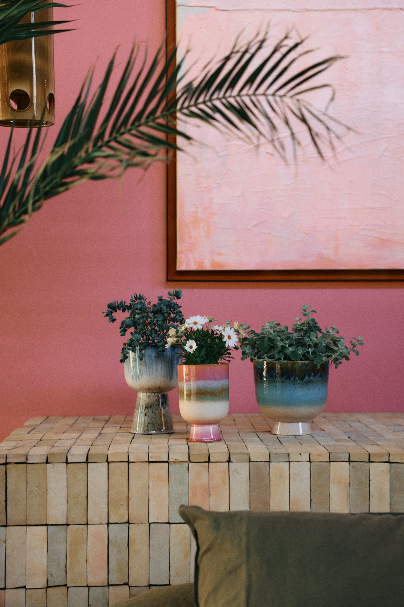 Pot Fleur "Retro" – Glacier