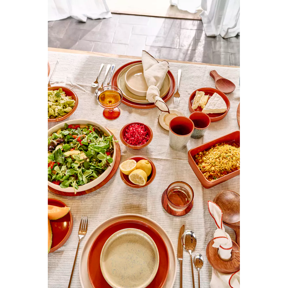 Assiette creuse Rasa beige