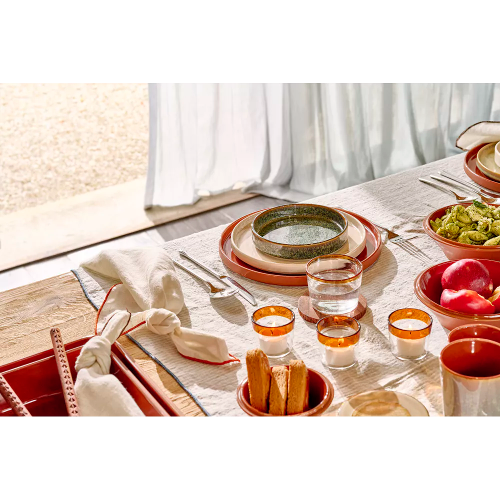 Assiette creuse Rasa bronze