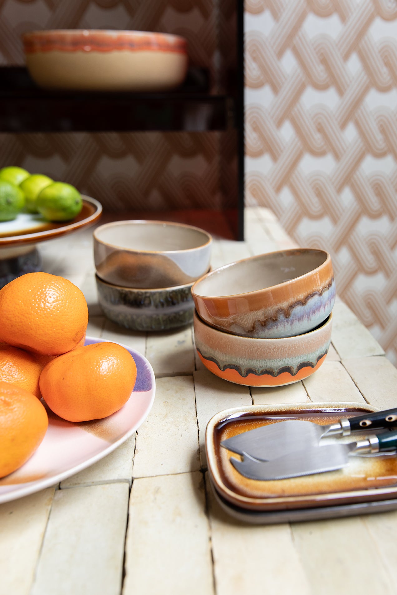 70s ceramics: dessert bowl: set 4