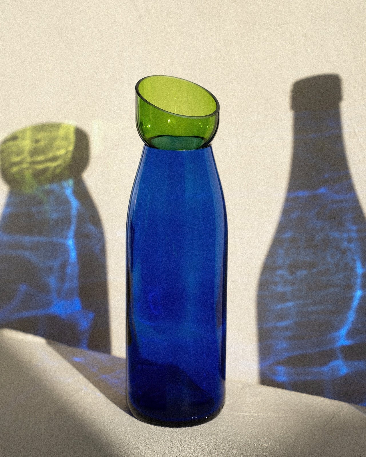 Carafe Q de bouteilles - Vert/Bleu - série limitée