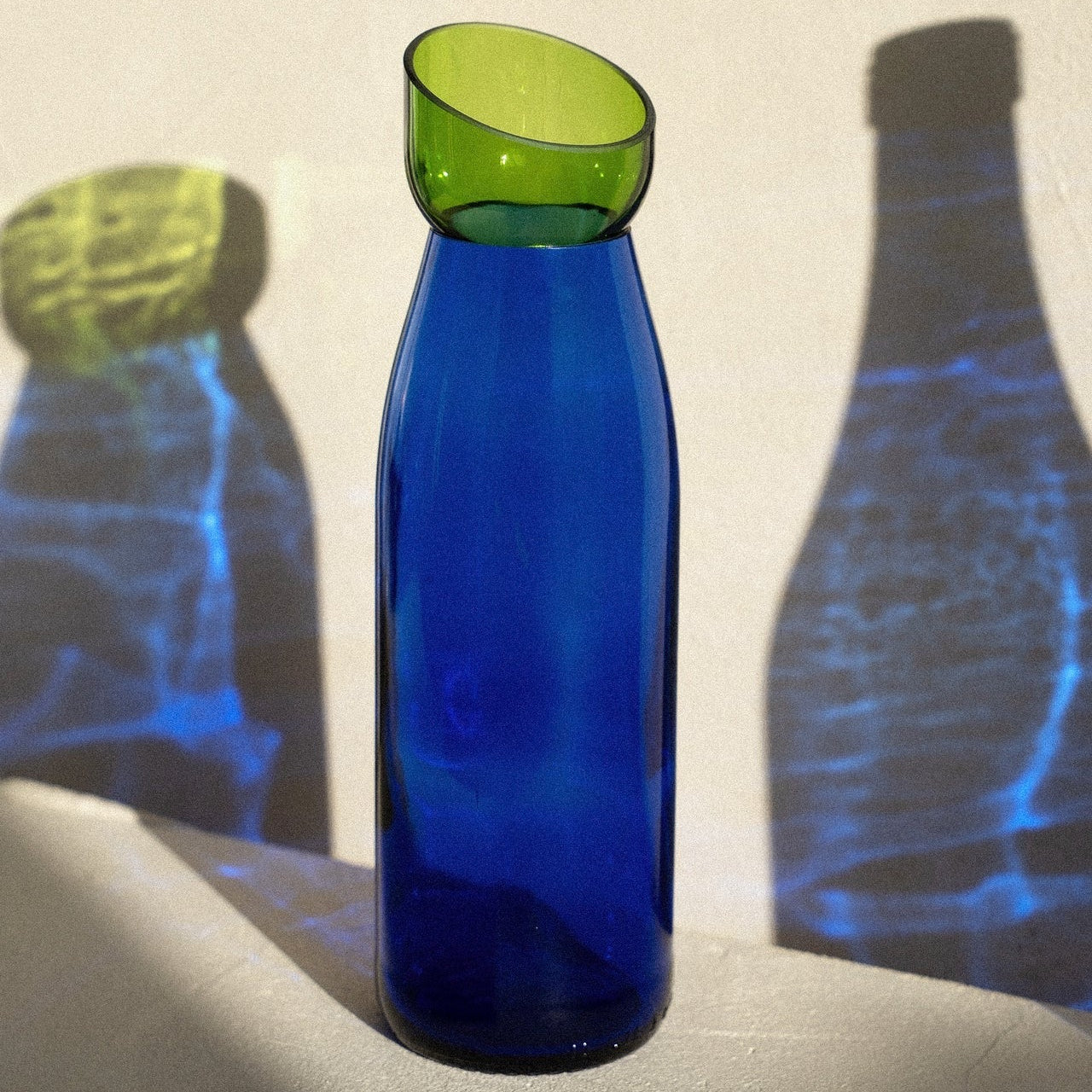 Carafe Q de bouteilles - Vert/Bleu - série limitée