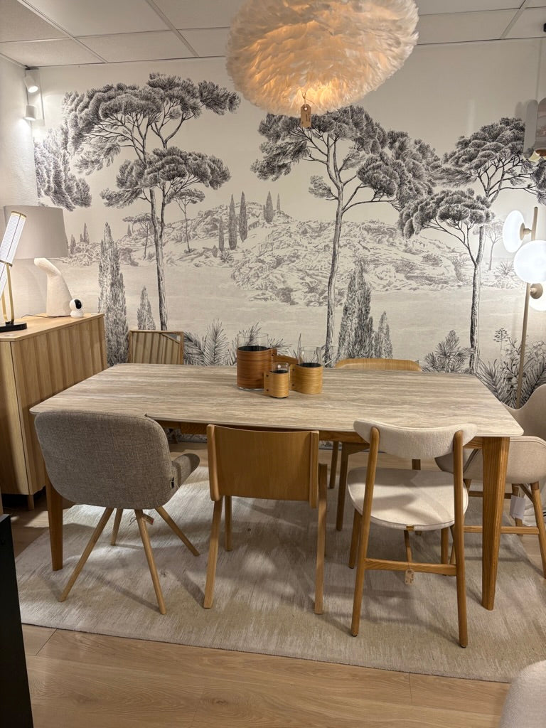 EXPO: Table dinatoire en céramique avec une rallonge