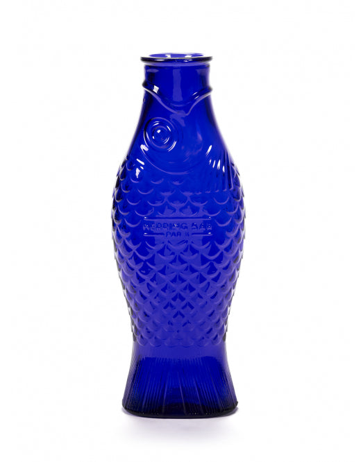 Carafe Poisson bleu cobalt