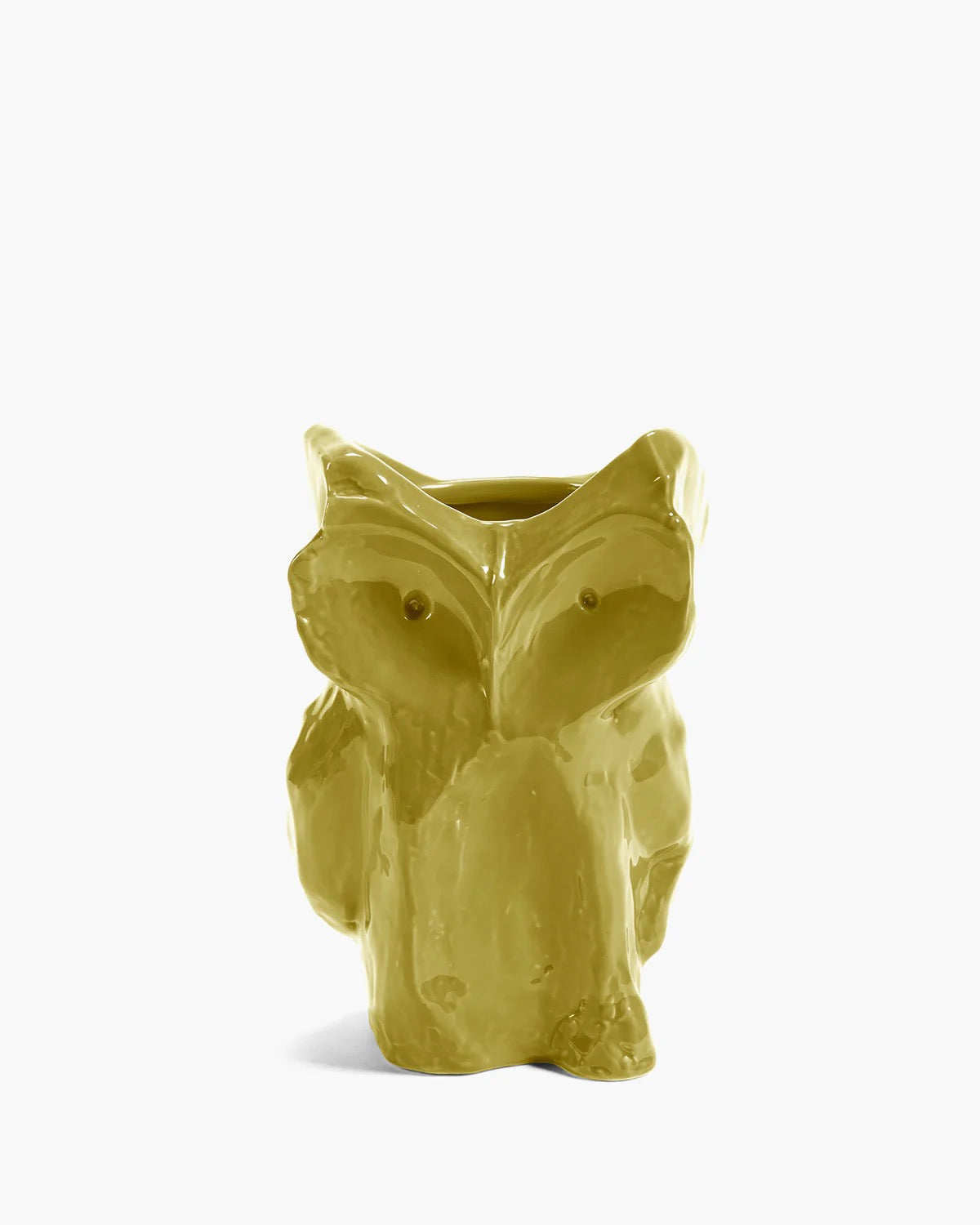 Owl Vase S Yellow "After Midnight"