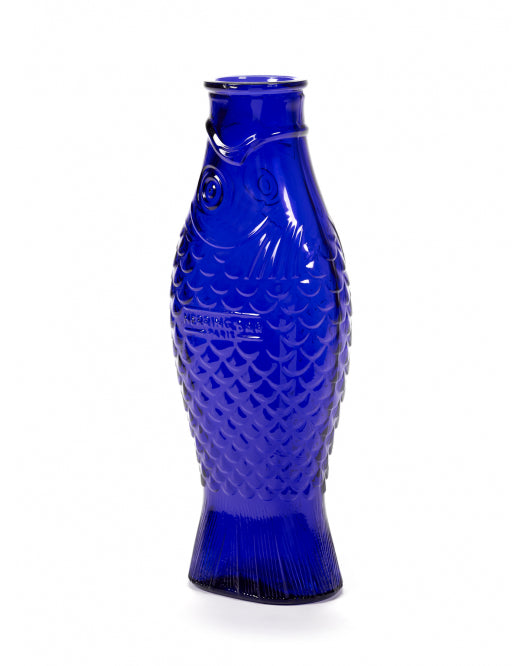 Carafe Poisson bleu cobalt