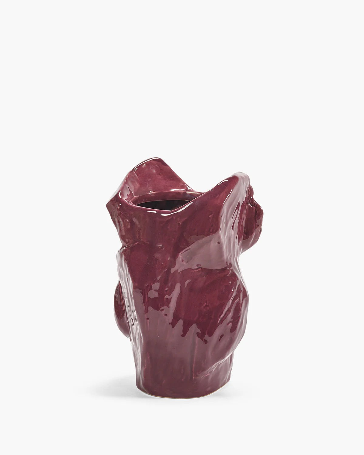 Owl Vase S Aubergine "After Midnight"