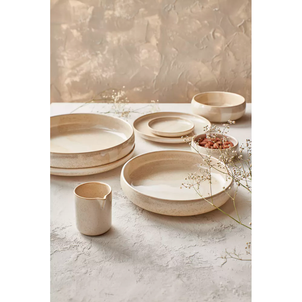 Assiette plate Nougat – Beige