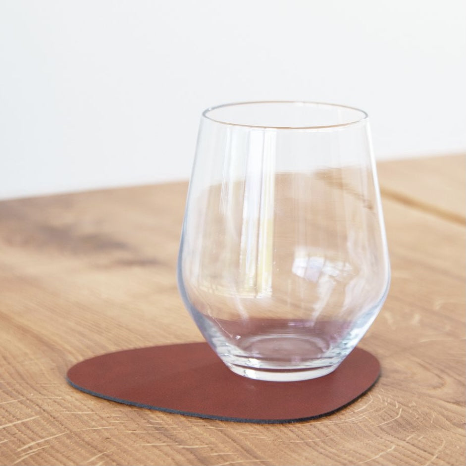 Sous verre en cuir recyclé