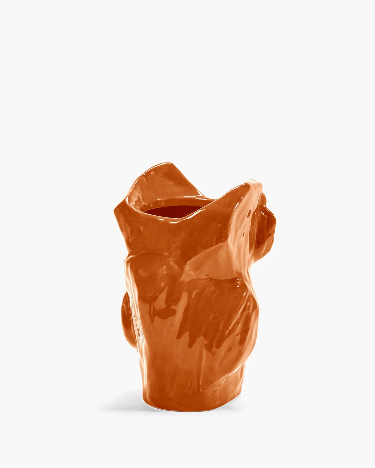 Owl Vase S Orange "After Midnight"