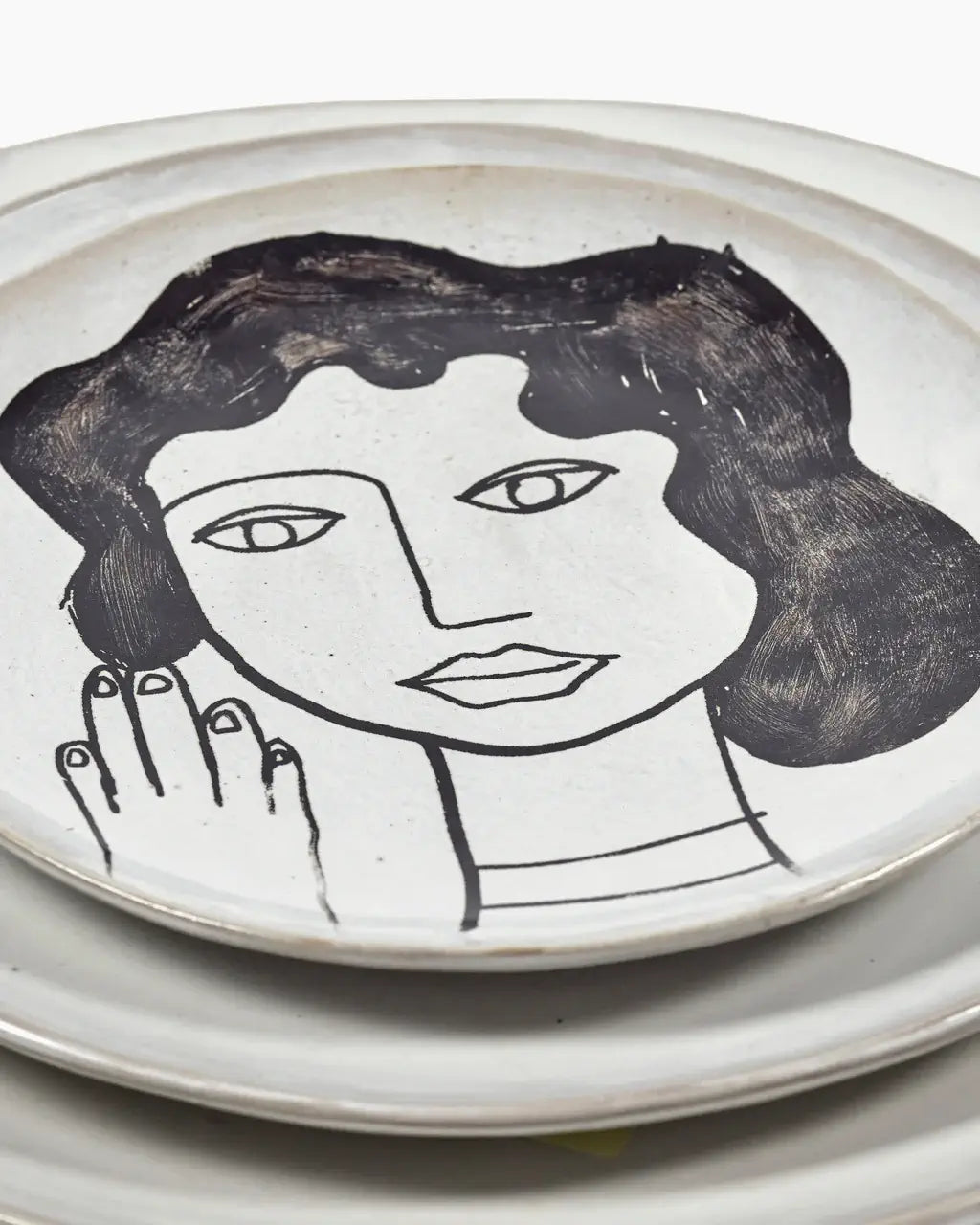Assiette à dessert visage La Mère