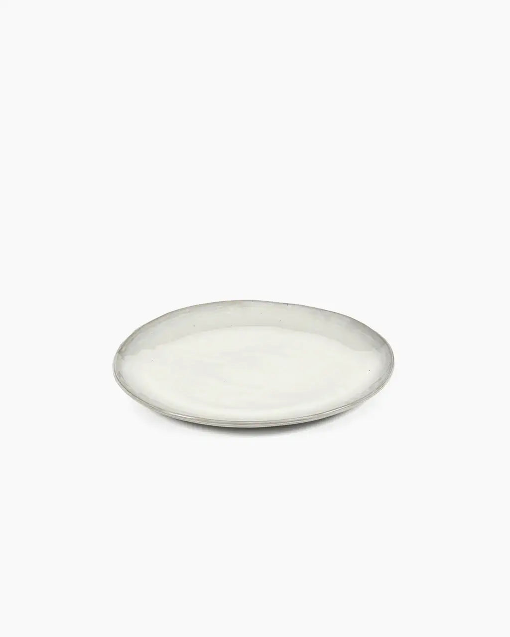 Assiette plate off white La mère