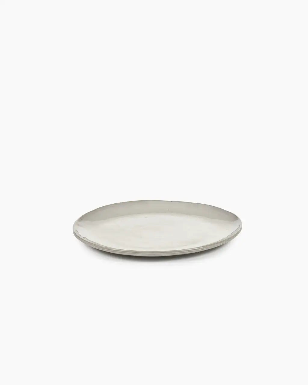 Assiette plate off white La mère