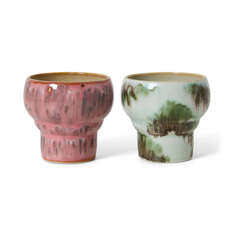 70s ceramics: lungo mugs