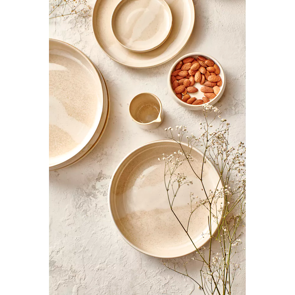 Assiette plate Nougat – Beige