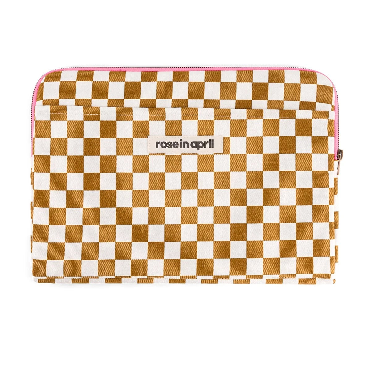 Housse d’ordinateur 13&14″ – Octave Damier Caramel