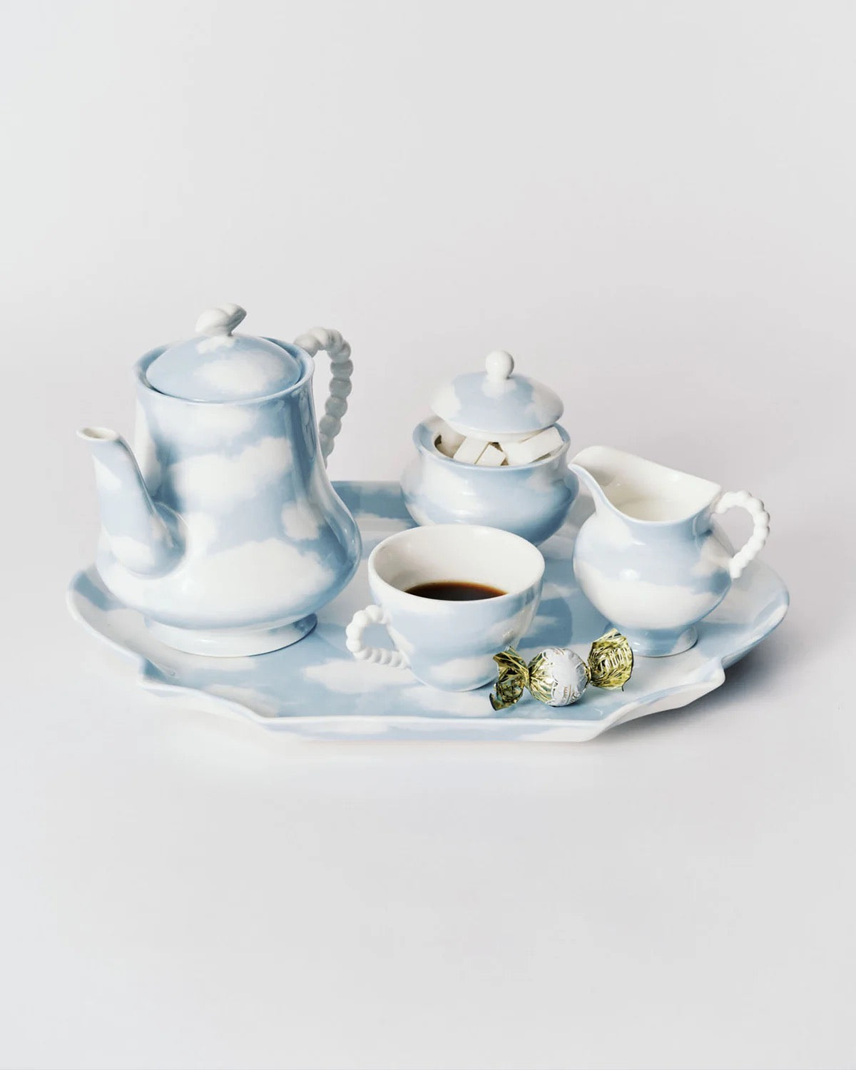 Set de 2 tasses et 2 soucoupes bleu clair Rêves de Rêves