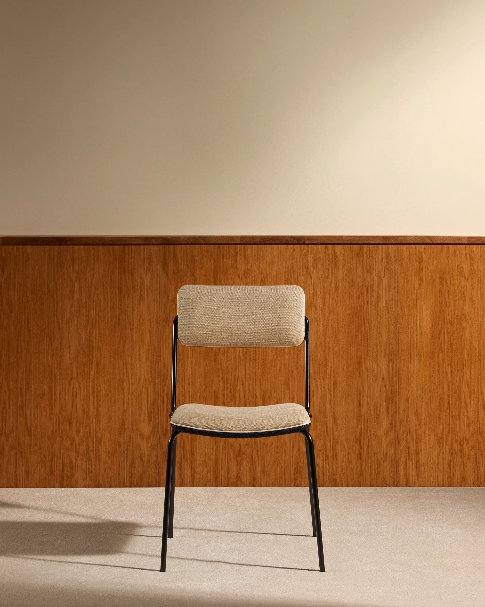 Chaise Double Jeu - Noir / Lin