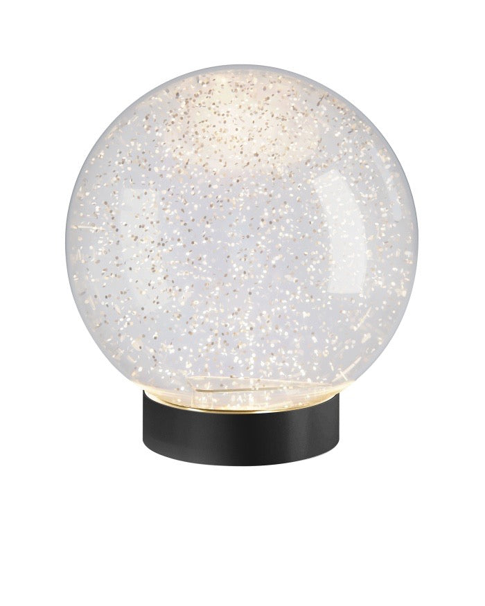 Lampe décorative GLAMOR BAUBLE Noire - 18cm