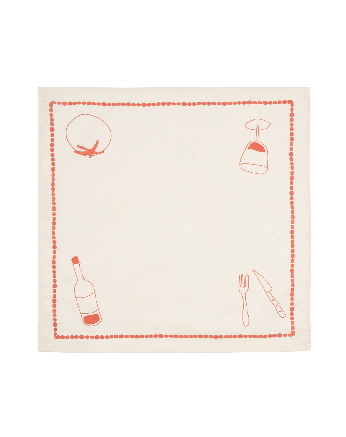 Set 2 serviettes de table red lunch