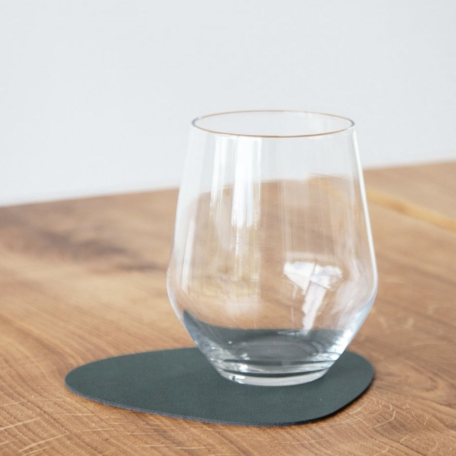 Sous verre en cuir recyclé