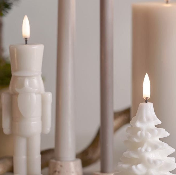 Bougie led casse-noisette grand sandstone