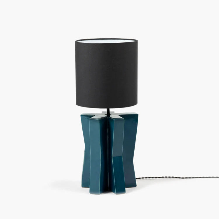 Lampe de table °1, bleue – noire Yucca