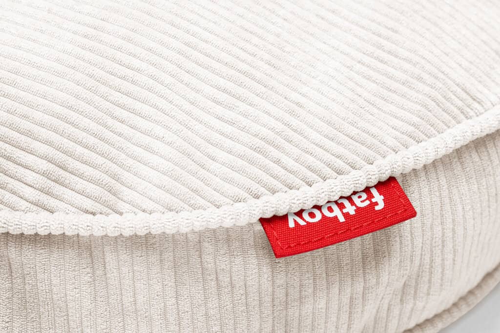 Coussin rond velours côtelé