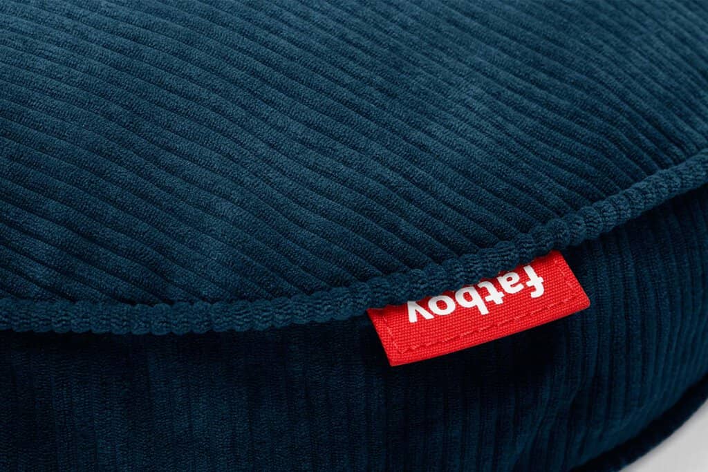 Coussin rond velours côtelé