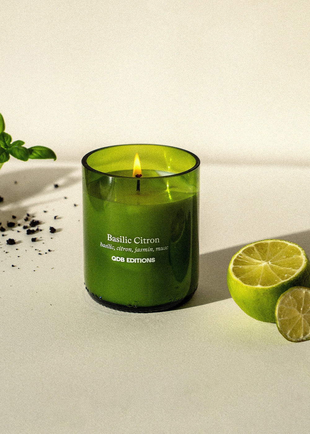 Bougie parfumée «  Basilic Citron »