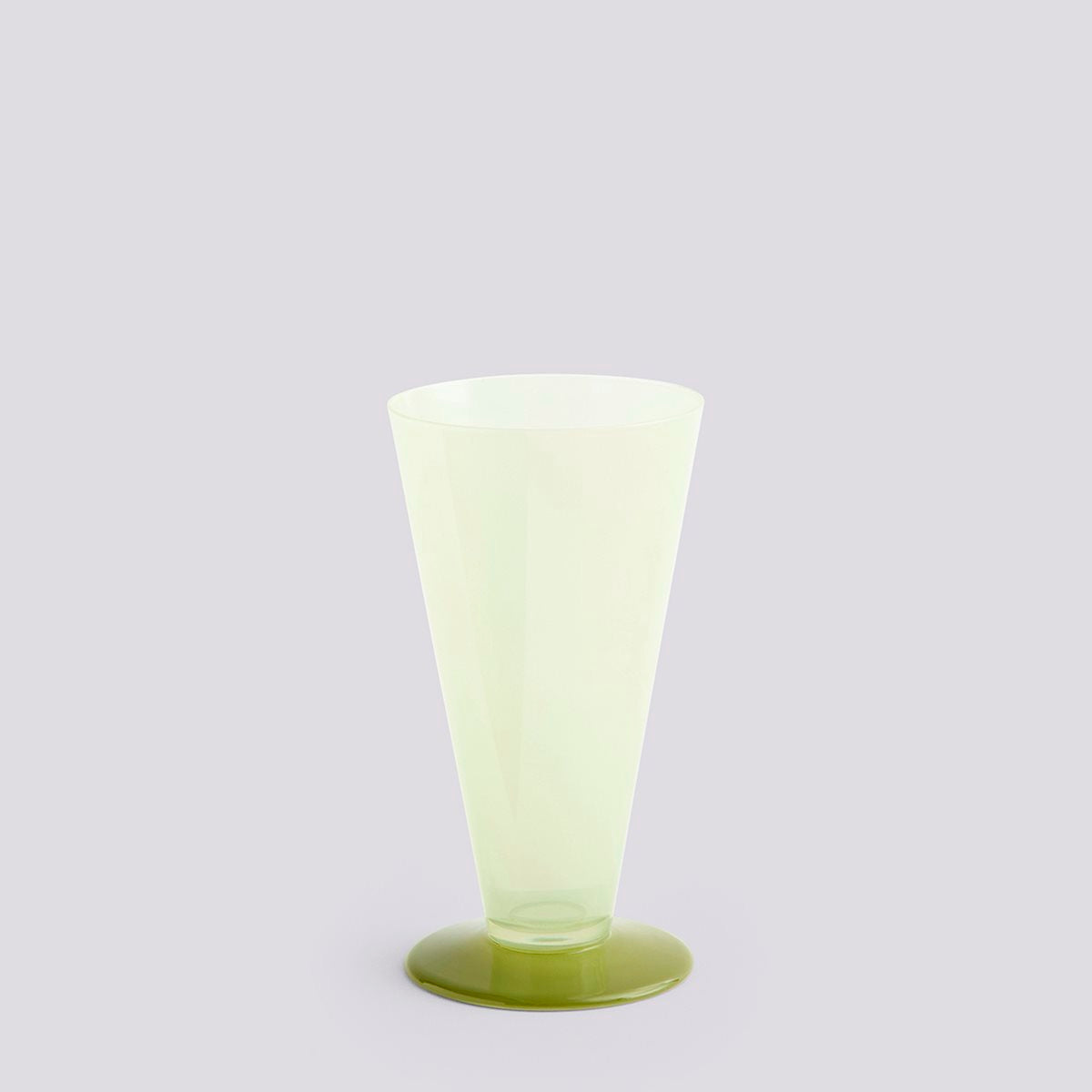 Vase Conical small vert clair et vert lime foncé