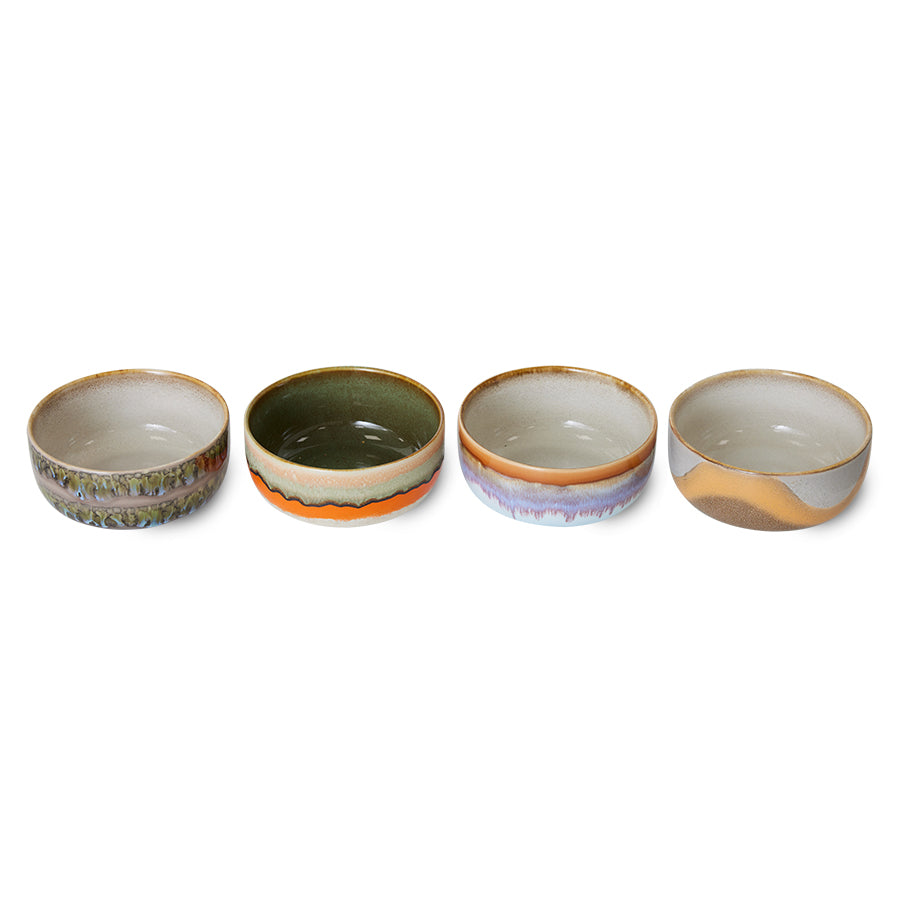 70s ceramics: dessert bowl: set 4