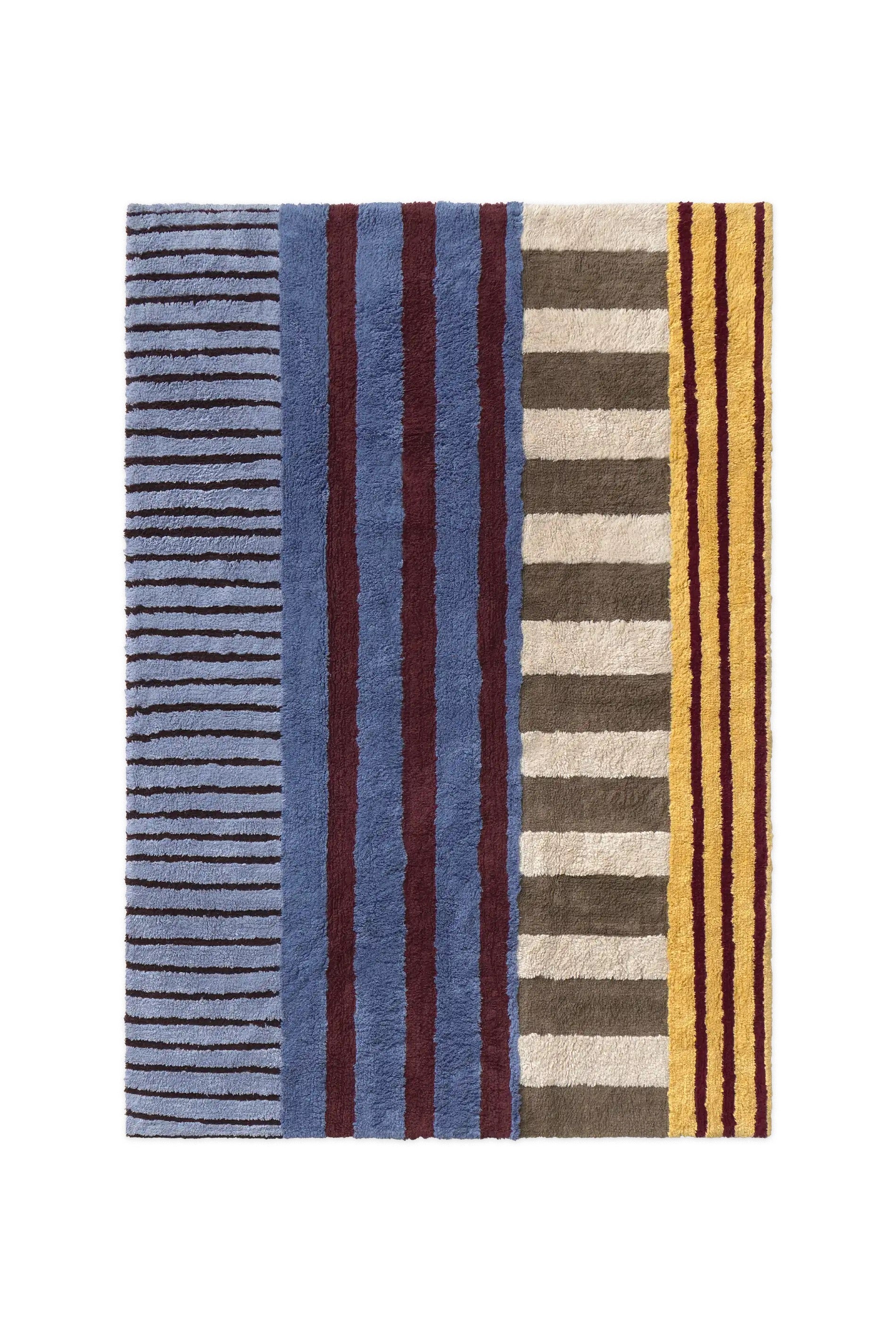 Tapis Lavable Color On Indigo Blue