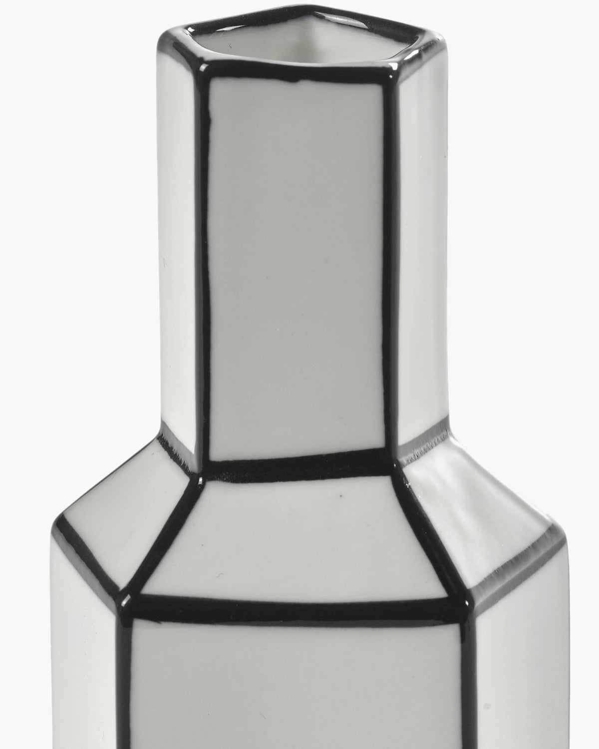 Vase M blanc et noir Carte blanche
