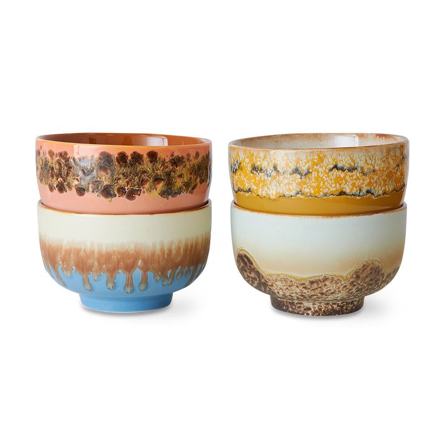 70s ceramics: noodle bowls: set 4