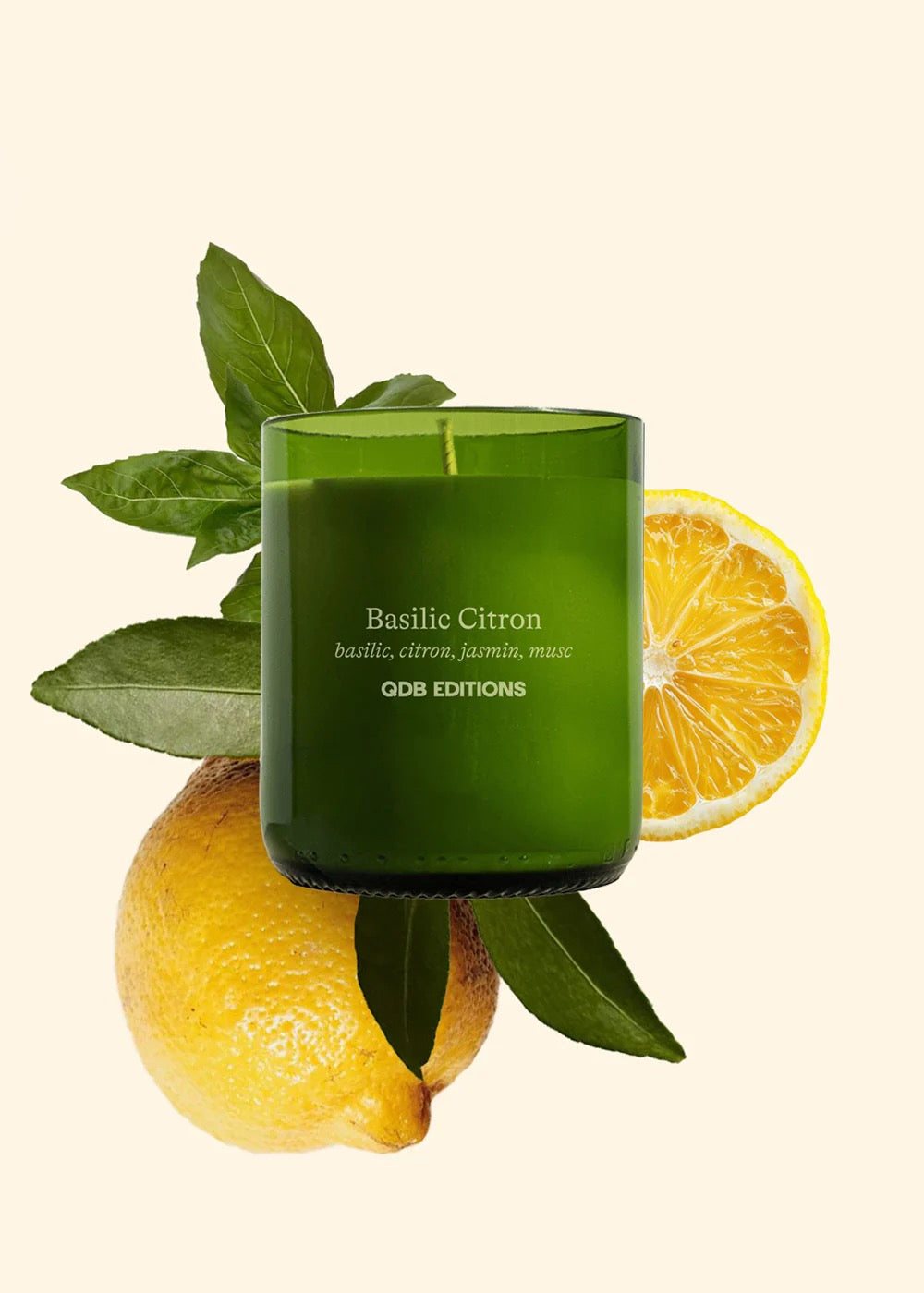 Bougie parfumée «  Basilic Citron »