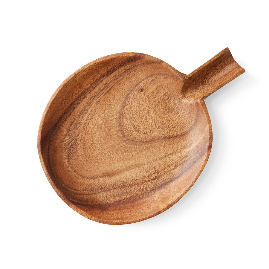 Plat à servir en acacia: GM