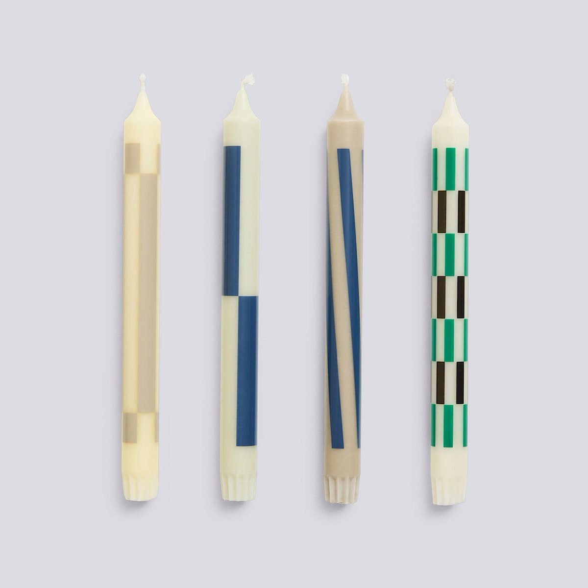 Pattern Candle – Set de 4 (Cream & Dark) — HAY