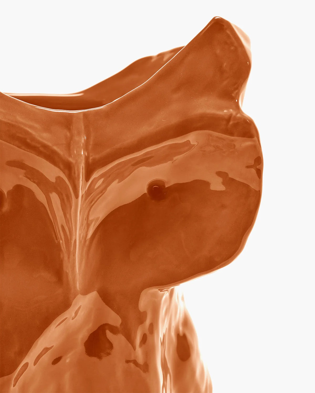 Owl Vase S Orange "After Midnight"
