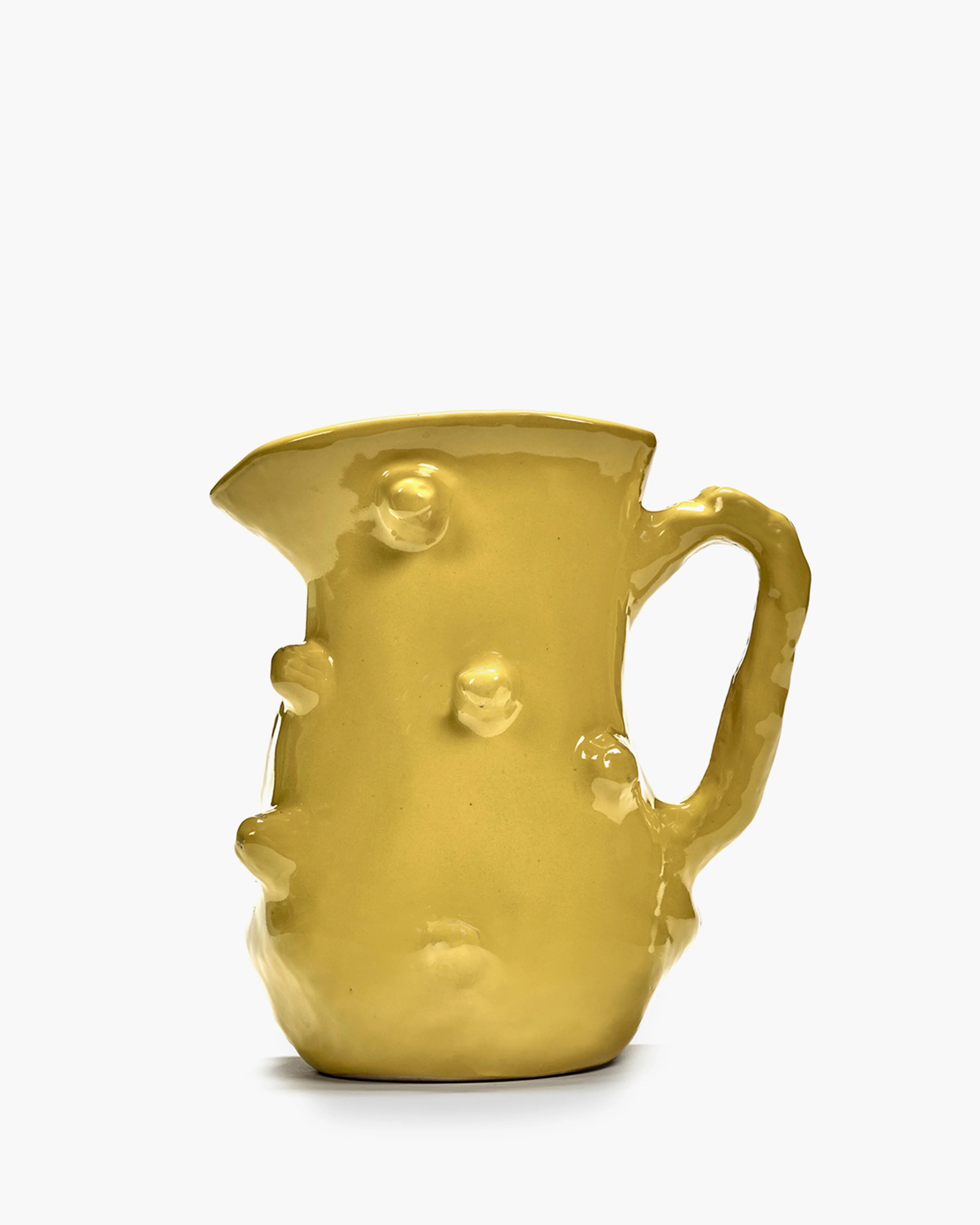 Pichet en céramique jaune Charly