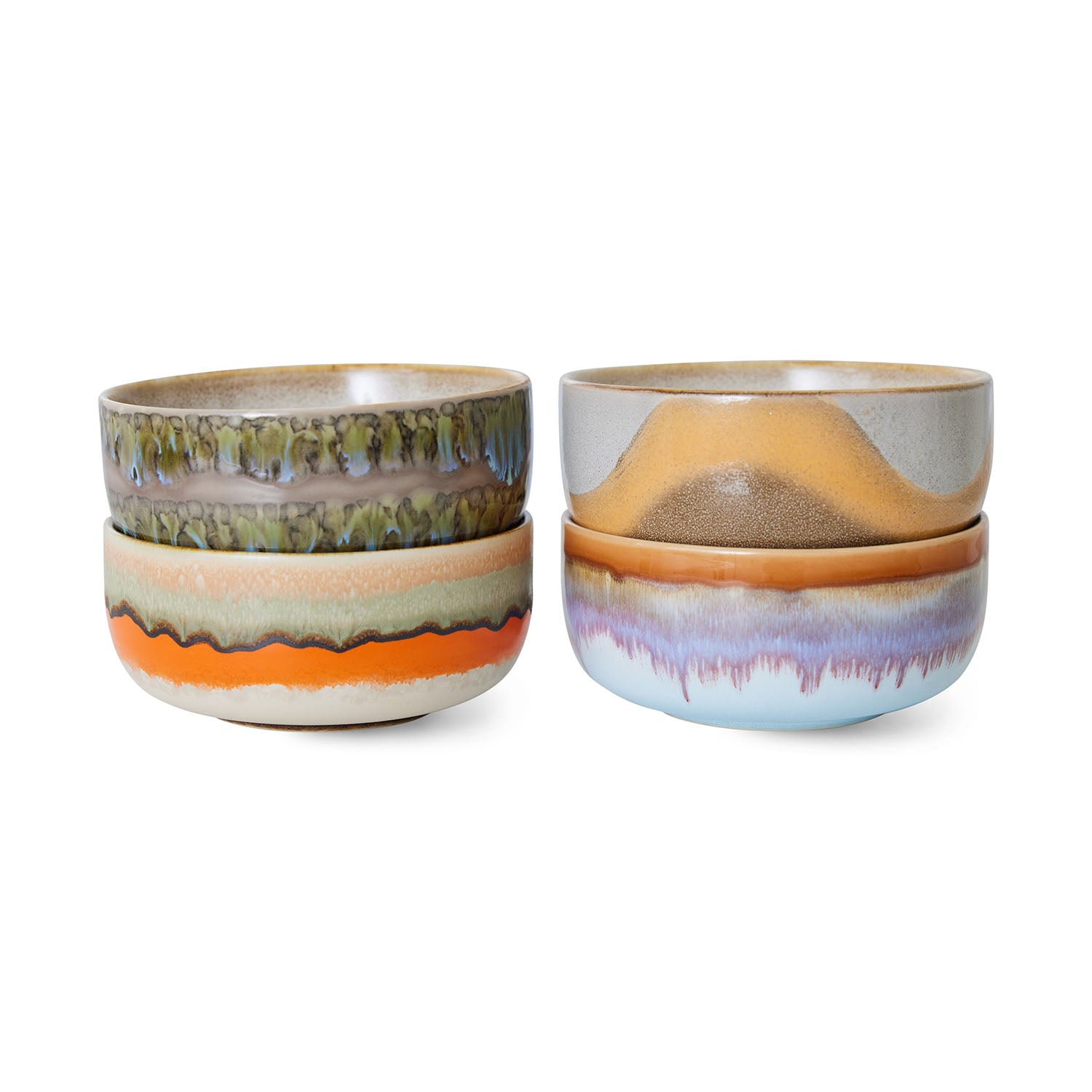 70s ceramics: dessert bowl: set 4
