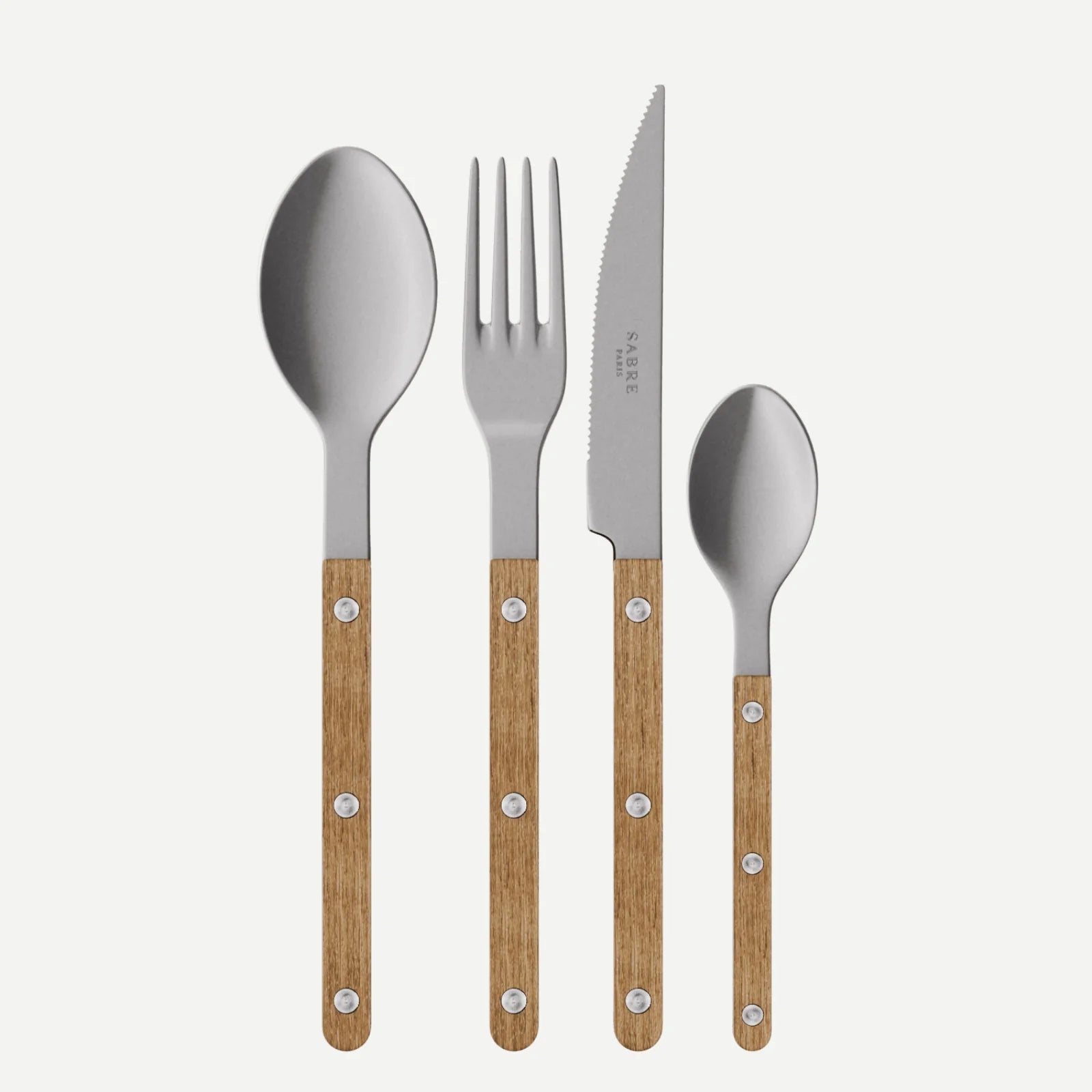 Set de 4 couverts Bistrot Vintage Teck – Sabre Paris