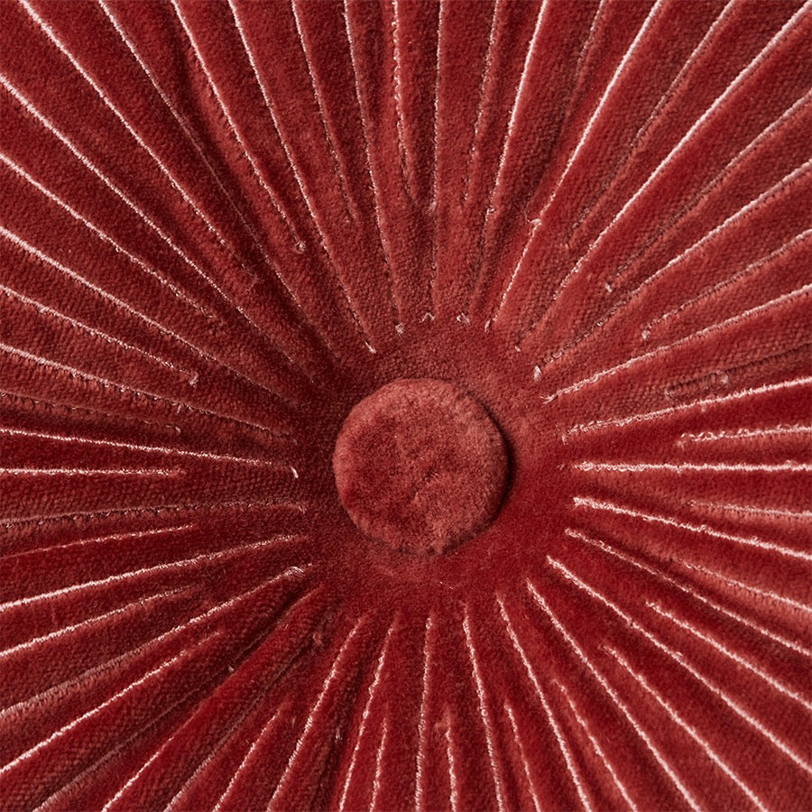 Coussin Round Ripple - Burgundy