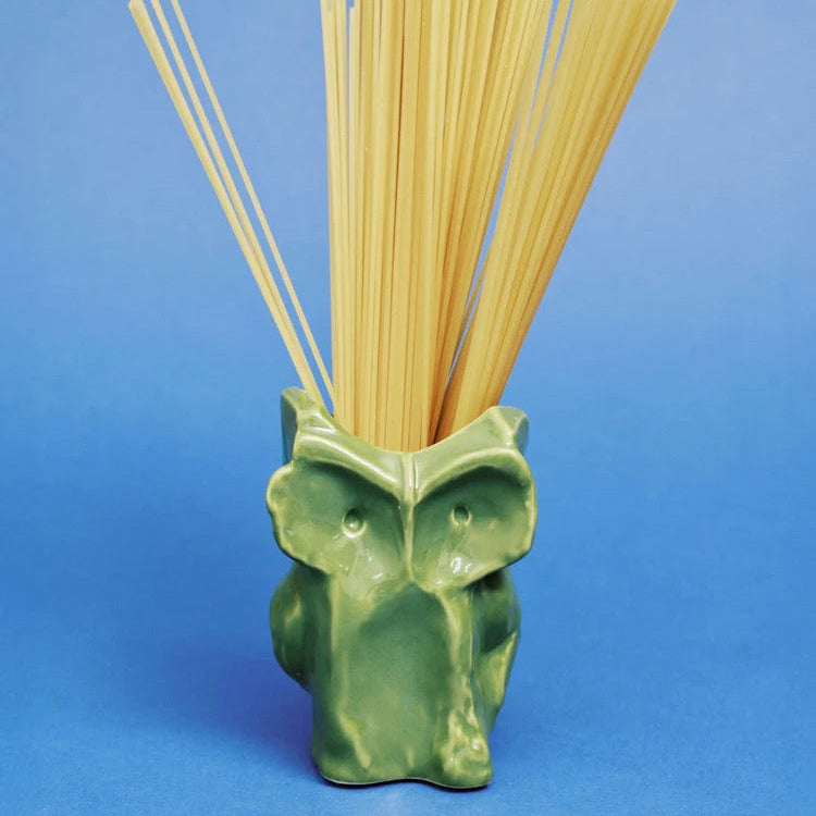 Owl Vase XS green "After Midnight"