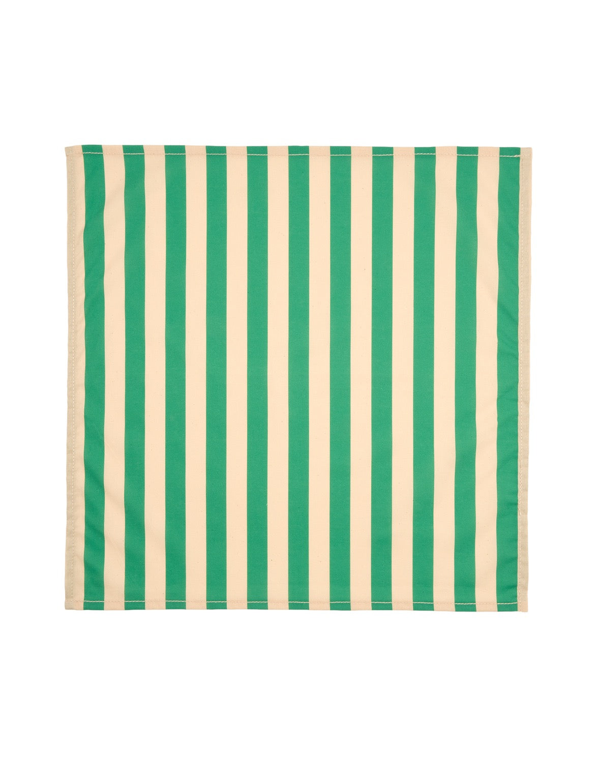 Set 2 serviettes de table green stripes