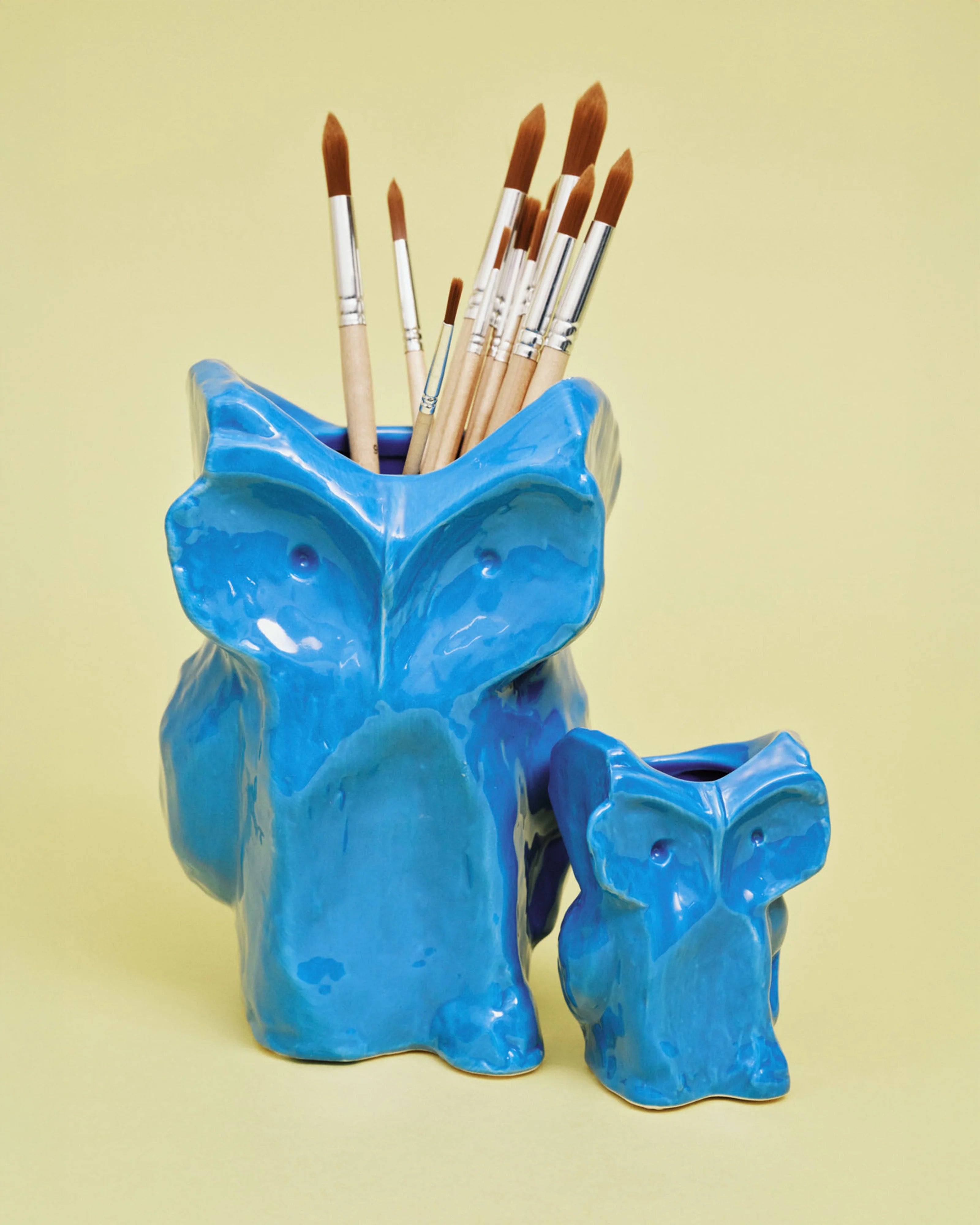 Owl Vase XS bleu "After Midnight"