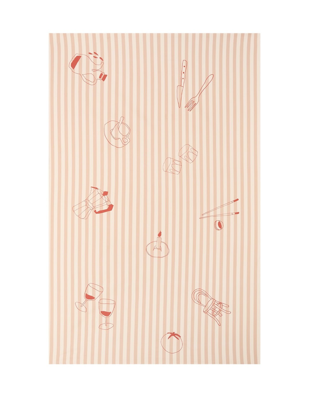 Nappe red luch 150x250cm