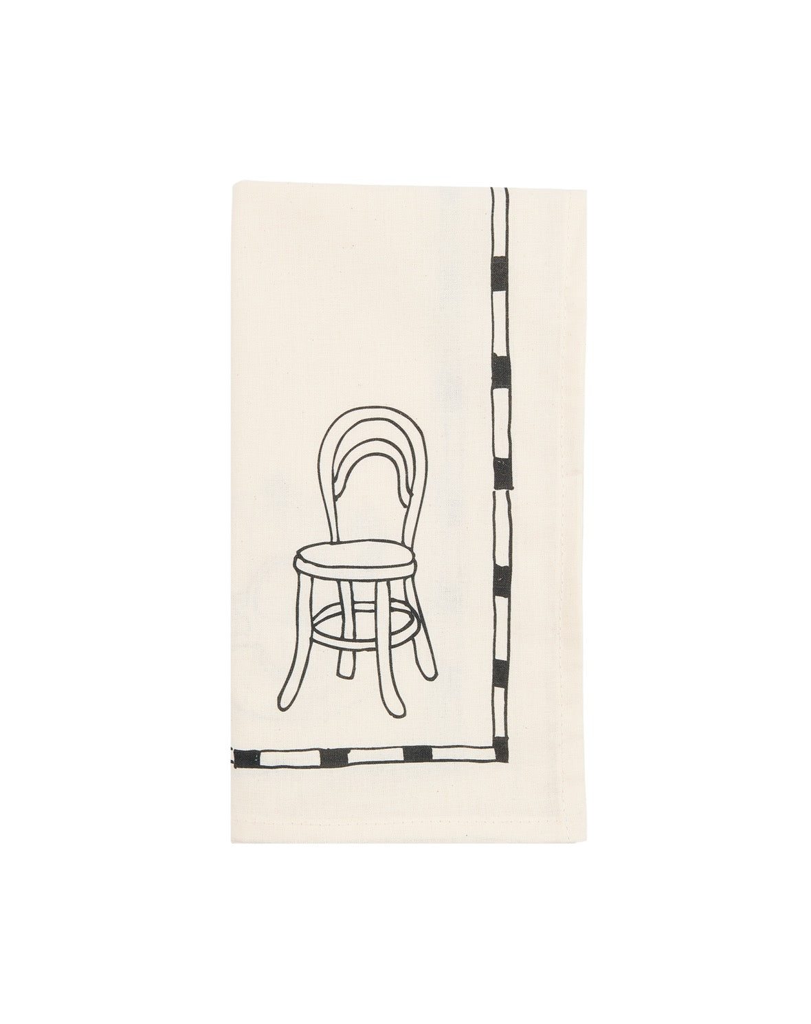 Set 2 serviettes de table black lunch